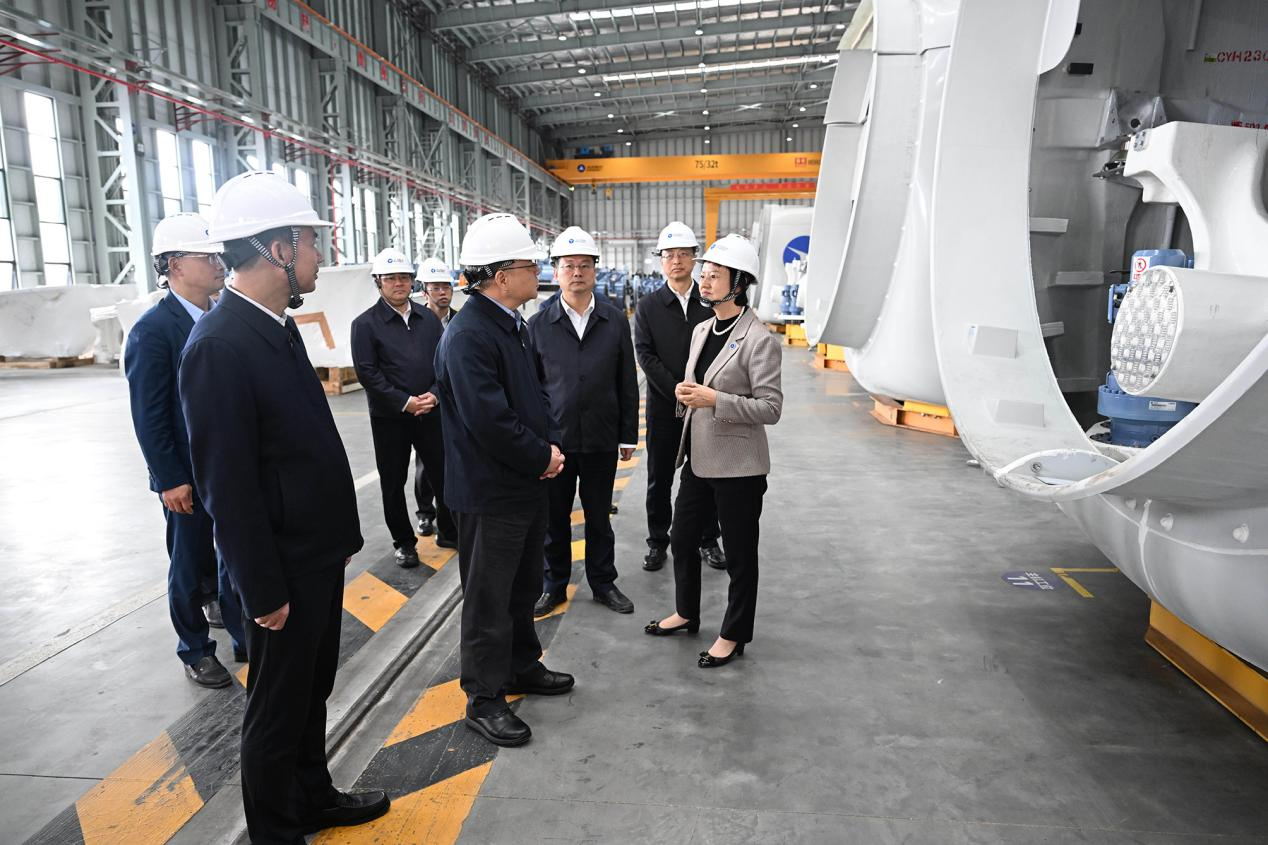 湖南省委書記沈曉明到湖南威尼斯9499登錄入口風(fēng)電有限公司調(diào)研