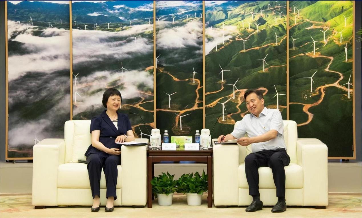 高玲拜訪國家電投黨組書記、董事長劉明勝